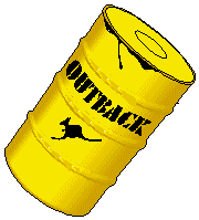 Trinkfass der Outback-Bar